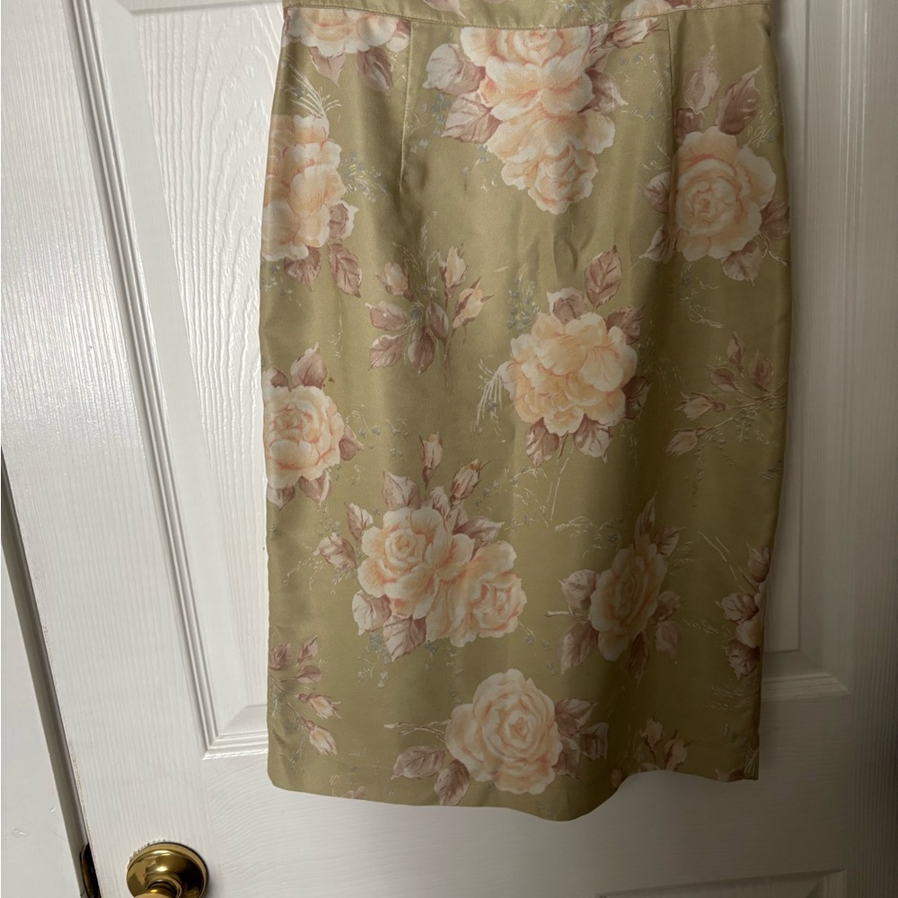 Sage Floral Skirt